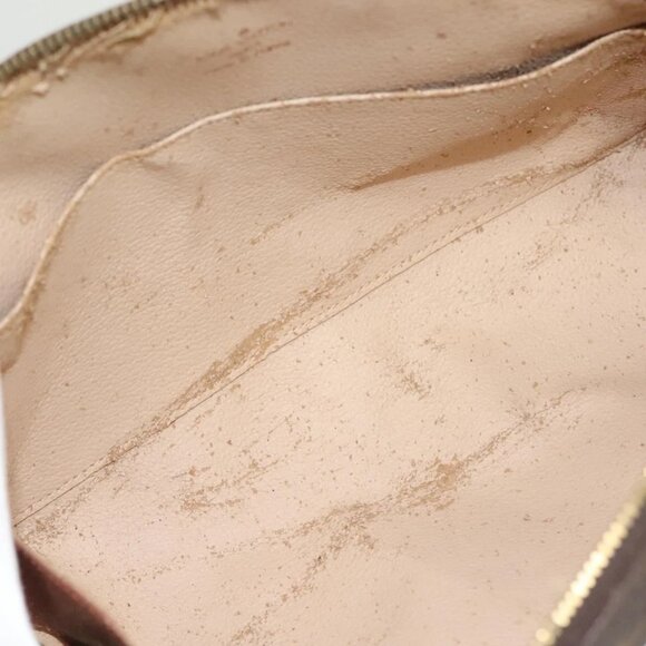 LOUIS VUITTON Monogram Trousse Demi Ronde Cosmetic Pouch M47520 LV Auth 130054 - Picture 11 of 16